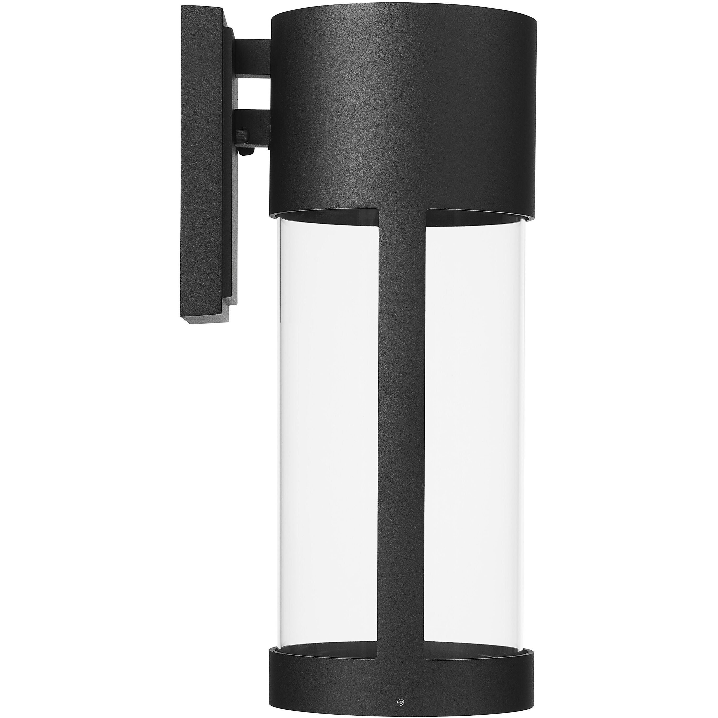Trefor LED 15 inch Powder Coated Black Outdoor Wall Sconce